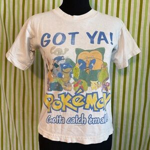 Nintendo Official Pokemon Shirt 1999 - "Got Ya Gotta Catch 'Em All" Youth Tee S